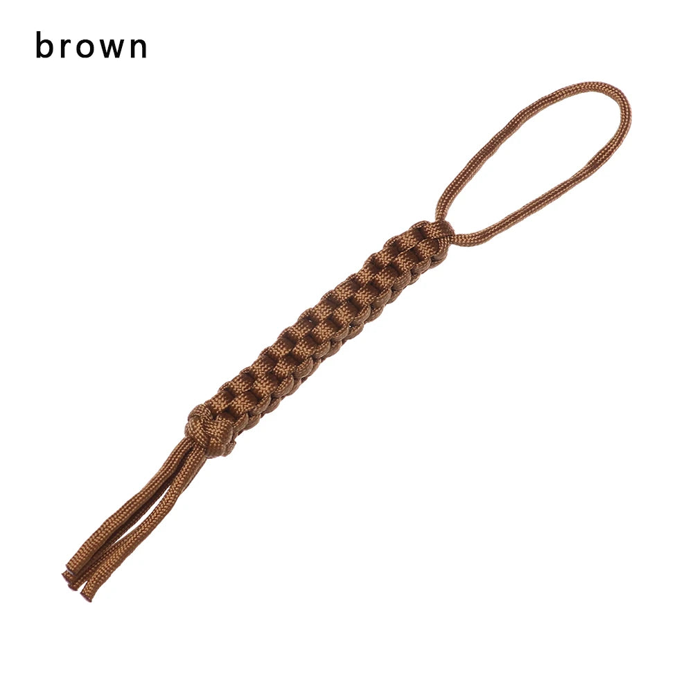 1Pc Corn Knot Nylon Chain Survival Rope Ornaments Knife Pendant Falling Keychain DIY 7Strands Paracord Rope Outdoor Camping Tool