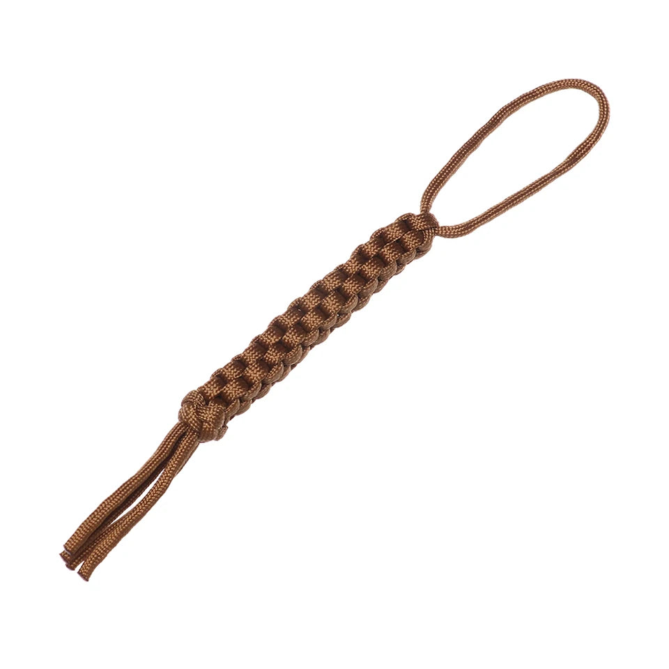 1Pc Corn Knot Nylon Chain Survival Rope Ornaments Knife Pendant Falling Keychain DIY 7Strands Paracord Rope Outdoor Camping Tool