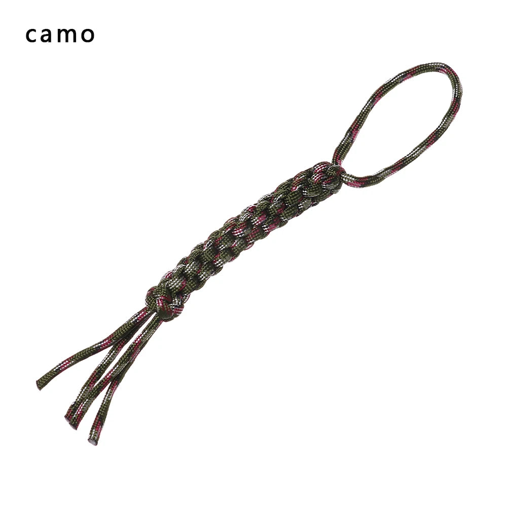 1Pc Corn Knot Nylon Chain Survival Rope Ornaments Knife Pendant Falling Keychain DIY 7Strands Paracord Rope Outdoor Camping Tool