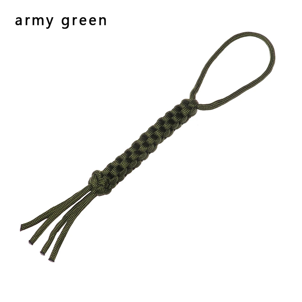 1Pc Corn Knot Nylon Chain Survival Rope Ornaments Knife Pendant Falling Keychain DIY 7Strands Paracord Rope Outdoor Camping Tool