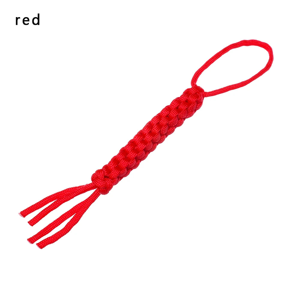 1Pc Corn Knot Nylon Chain Survival Rope Ornaments Knife Pendant Falling Keychain DIY 7Strands Paracord Rope Outdoor Camping Tool