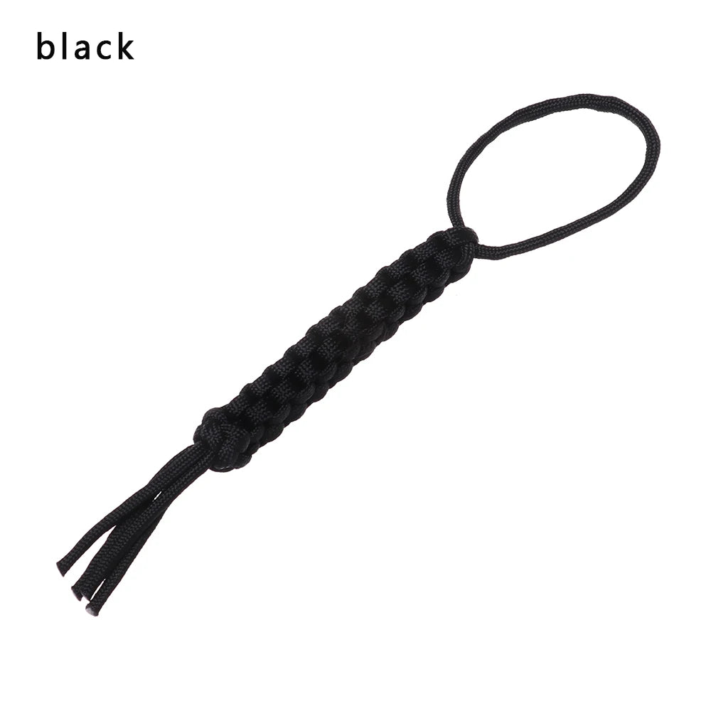 1Pc Corn Knot Nylon Chain Survival Rope Ornaments Knife Pendant Falling Keychain DIY 7Strands Paracord Rope Outdoor Camping Tool