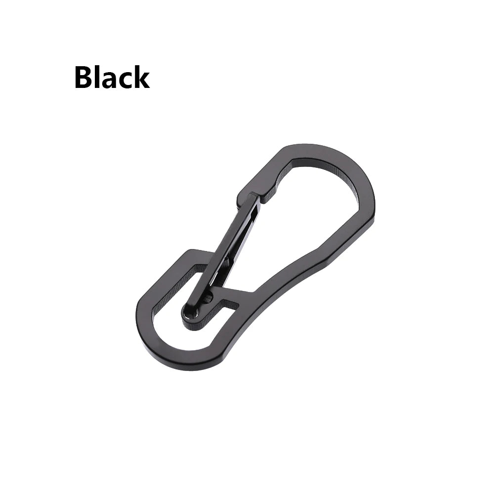 Creative 8 Shape Titanium Plating Climbing Carabiner Camping Clip Key Ring Hook Keychain Holder Keyring Hang Buckle Outdoor Tool