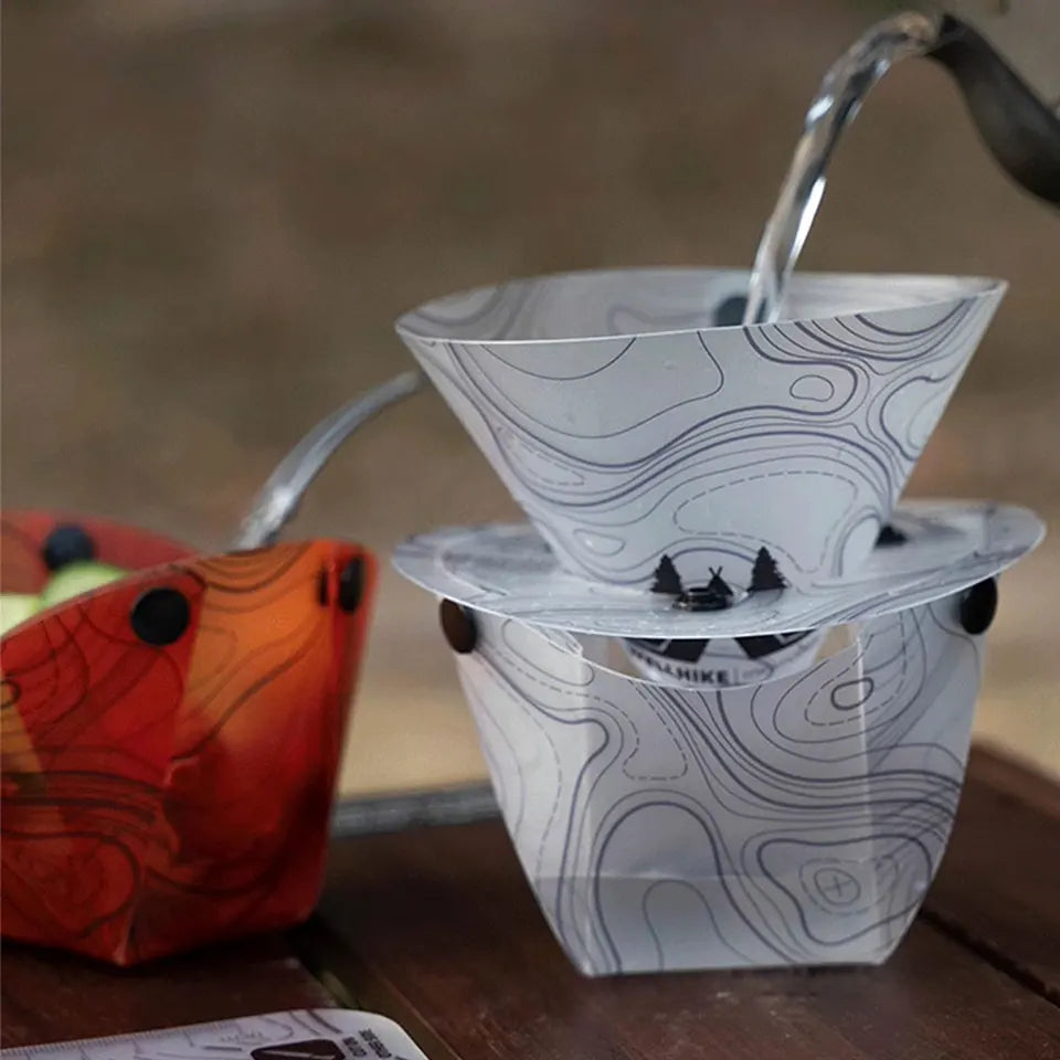 Lightweight Folding Tableware Space Saving Multi-Purpose Camping Tableware Foldable Dinnerware Set for Camping Hiking