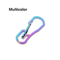 Creative 8 Shape Titanium Plating Climbing Carabiner Camping Clip Key Ring Hook Keychain Holder Keyring Hang Buckle Outdoor Tool