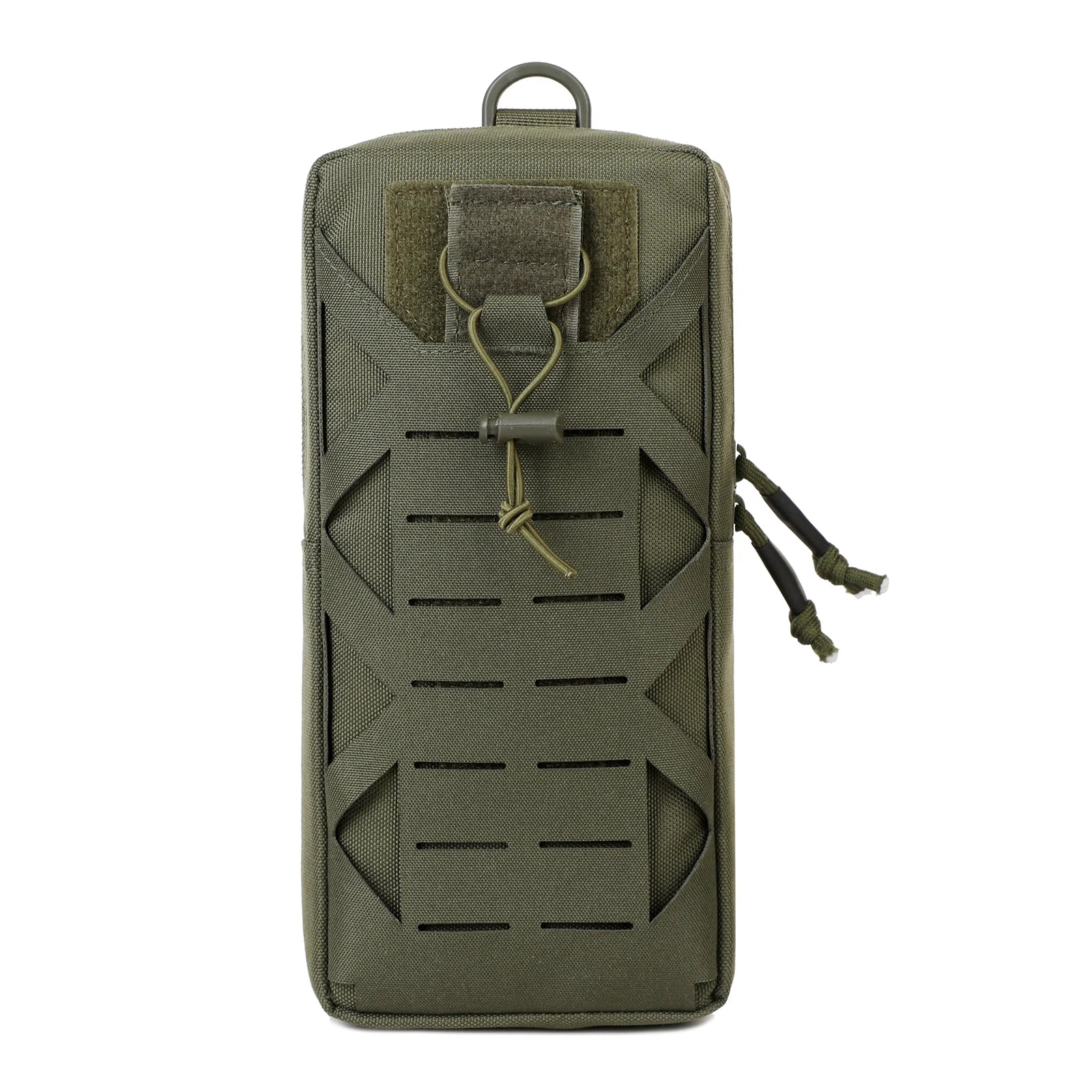Gadget Organizer Pocket with Drainage Hole Quick-Release Waist Belt Bag Outdoor Survival Tool Storage Bag Emergency Accessory