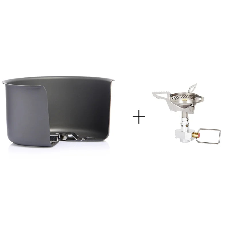 Widesea Camping Gas Stove Wind shield Outdoor Burner Screen Wind Guard Portable Gasonline Windproof  Cooking Set Survial