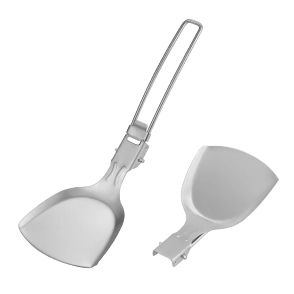 Folding Camping Cutlery Set Strainer/Shovel Camp Cooking Utensil Set Travel Cooking Set Outdoor Camping Gear Cooking Accessories
