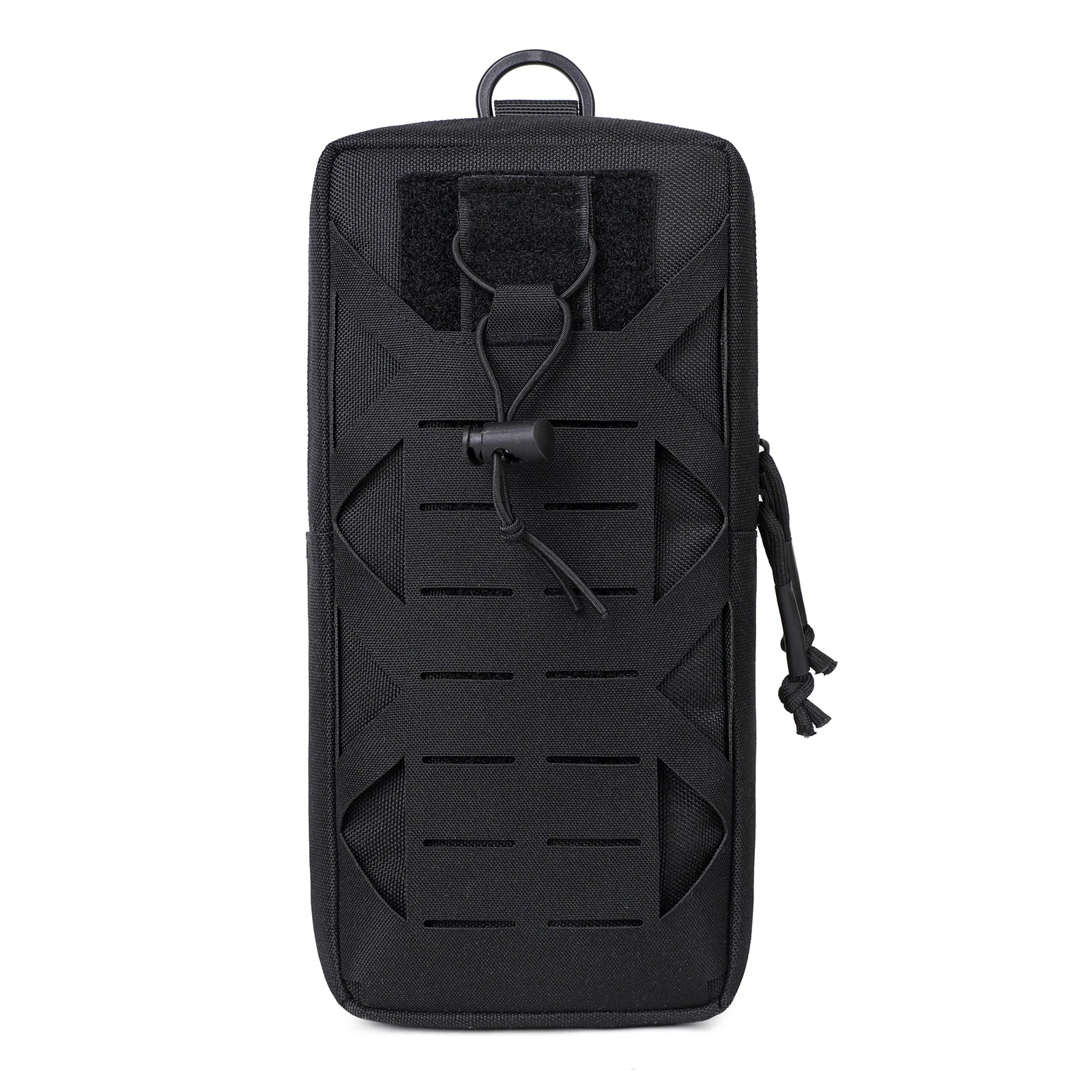 Gadget Organizer Pocket with Drainage Hole Quick-Release Waist Belt Bag Outdoor Survival Tool Storage Bag Emergency Accessory