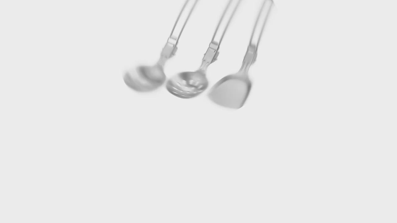 Folding Camping Cutlery Set Strainer/Shovel Camp Cooking Utensil Set Travel Cooking Set Outdoor Camping Gear Cooking Accessories